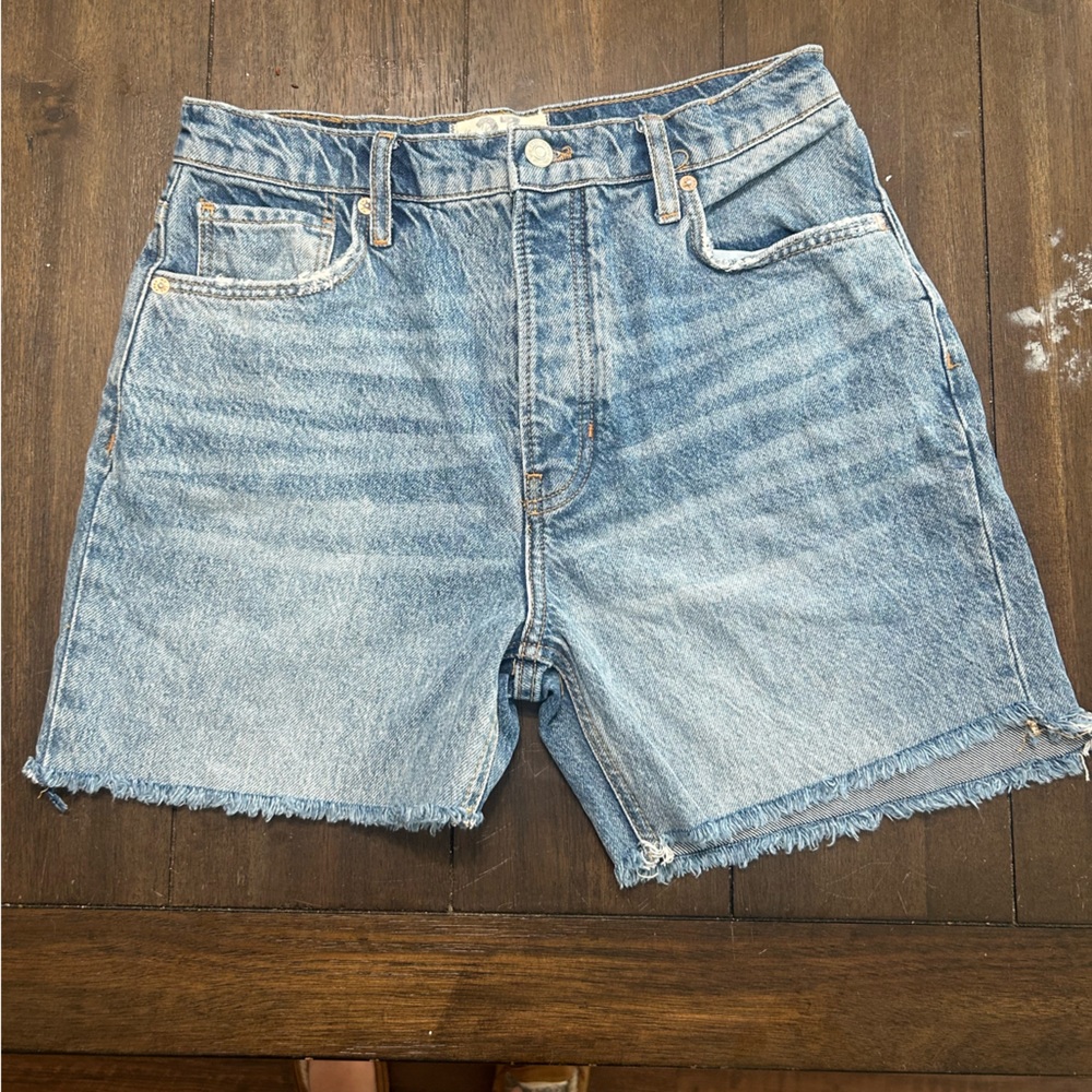 We The Free Light Blue Jean Shorts